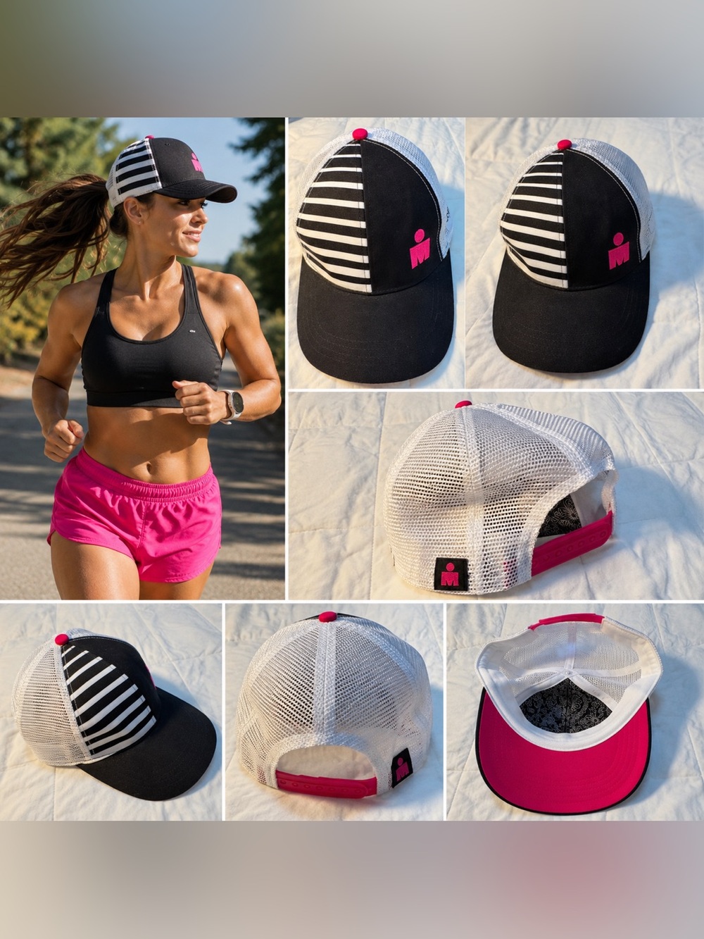 BOCO Gear Ironman Trucker Hat Mesh Running Cap One Size